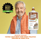 Quick Shine Hardwood Floor Luster-Polish 27oz-6pk | Plant-Derived w/Carnauba | Safer Choice, No PFAS, pH Neutral | Ready to Use Formula w/Anti-Slip Technology | Simply Squirt & Spread | Made in USA