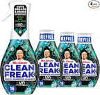 Mr. Clean Clean Freak Multi Surface Cleaning Spray, Deep Cleaning Mist Starter Kit and Refill Bundle, Unstopables Fresh Scent, 64 fl oz