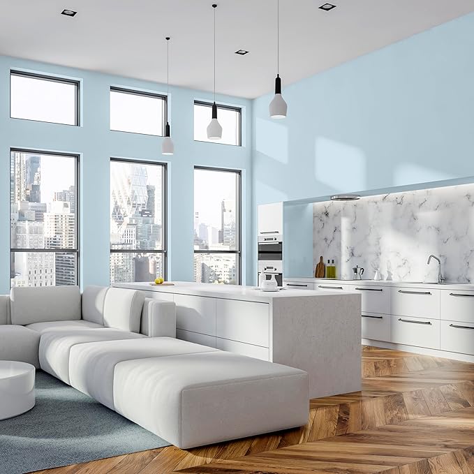 Rust-Oleum Color Spark Interior Paint and Primer in One, Semi-Gloss, Bubble Bath, 1 Gallon