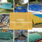 GUARD SHIELD Tarps Heavy Duty Waterproof 10x12 Feet Green Poly Tarp Cover Outdoor Thick UV Resistant Tarpaulin with Grommets 10mil (2-Pack)