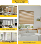 Brixwell Tilter Stem for Cordless 2" Faux Wood Blinds, Clear Finish, Plastic Material, Window Hardware Replacement for Cordless Blind Parts, 2" Length, 1/4" Width, Pack of 2