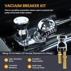 Salon Shampoo Bowl Faucet Vacuum Breaker Kit Spa Beauty Salon Shampoo Bowl Sink Hair Salon Bath Accessories Bathroom Hot Cold Faucet Spray Hose Replacement Set for Backwash Barber Chair