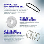 [UPGRADED] BlueStars WH03X30517 Washer Shift Actuator & WH01X27538 Washer Drive Belt & WH05X24185 Washing Machine Clutch & WH01X24434 Washer Spring - for GE Hotpoint Clothes Washer