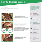 Fiberglass Window Screen Roll 60in x 100ft DIY Custom Screens Replacement Mesh for Windows Doors Patio Screens Premium Pet Proof Screen Porch Screen for Outdoor Kitchens Tree Houses Pool Houses