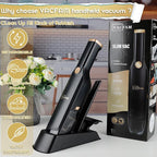 Handheld Vacuum Cordless, High Power Suction, USB Quick Charge, Car Vacuum Cleaner with Storage Dock, HEPA Filter, Lightweight Rechargeable Dust Buster with Crevice Tool & Pet Brush Hand Vac for Home
