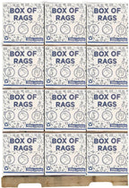 Recycled Color Terry Cloth Rags (600 lbs. Pallet - 60x10 lbs. Box) - Super Absorbent Cotton Towel Cleaning Rags for Garage, Shop Rags, Industrial Use & Housekeeping - Shop Rags Bulk