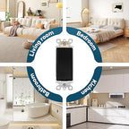 ThunderWay Matte Black Single Pole Decorator Wall Light Switch, Decorative Paddle Rocker Switch Replacement, 15A 120/277V, UL Listed for Residential Grade Applications, 10 Pack