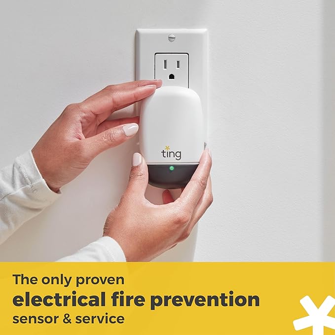 Electrical Fire Prevention Sensor & Service - Residential Use Only - 12 Months of Required Service Included - Home Fire Safety