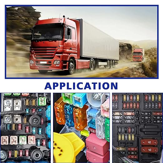 Maxi Blade Fuse Assortment Car Fuse 20A 30A 40A 50A 60A 70A 80A 100A Maxi Auto Fuse Kit BUSY-CORNER 34 Pieces