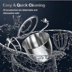 Stand Mixer, 6.5QT 10-Speed Tilt-Head Electric Stand Mixer, 3-In-1 Kitchen Mixer with Bowl, Dough Hook, Whisk and Beater, Food Mixer for Baking, Cake and Most Home Cooks, Black