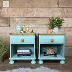 Dixie Belle Paint Company Chalk Finish Furniture Paint - Sea Glass (8oz) - Matte Pastel Blue/Green Chic Chalk Mineral DIY Furniture Paint