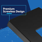 LIDER Matte Finish Decorator Switch Cover, Screwless Wall Plate, Mid-Size 1-Gang 4.88" x 3.11", Unbreakable Polycarbonate Thermoplastic, UL Listed, LSWP-31M-BK5P, Black, 5 Pack