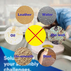 Dual Lock Fastener 1in x 2in 8pcs Reclosable Interlocking Tape Heavy Duty, EZ Pass Holder Adhesive Hook Lock Sticky Back Mushroom Mounting Tape Black Color for Indoor and Outdoor