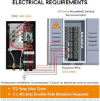 Electric Tankless Water Heater WINTEMP 27kW 240V, Whole House Hot Water Supply, On Demand Instant Endless Water Heater, with LED Temperature Display, WiFi Control, Up to 6.3 GPM, ETL Certified