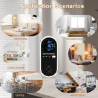 Combination Natural Gas Detector & Carbon Monoxide Detector, 4-in-1 Carbon Monoxide Alarm,Fahrenheit(°F) & Humidity,Propane,Methane,Gas Detector Alarm & CO Detector for Home,RV,Apartment