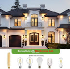 10.6" Motion Sensor Outdoor Wall Sconce Lights 2Pack, Dusk to Dawn Black Exterior Lighting Fixtures with 3 Lighting Modes, Front Porch Lights Outdoor Garage Lighting Fixtures Wall Mount for House