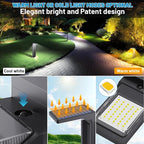 Sunvivo Solar Pathway Lights,2 Modes(Cool White or Warm White),Bright Solar Path Lights Outdoor Waterproof,Perfect Elegant Guide Light or Deco for Yard,Garden,Lawn,Sideway,Driveway,Walkway (2Pack)