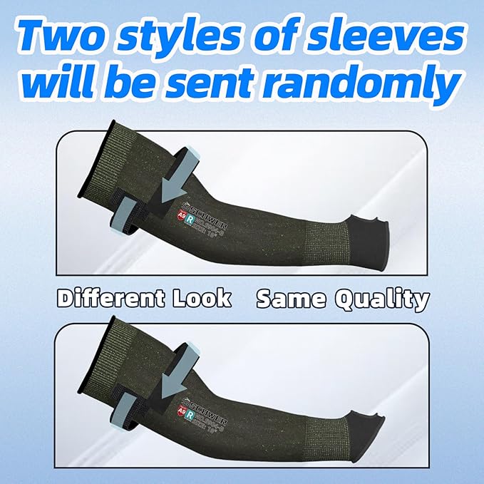 Schwer PRO-SKIN ANSI A9 Cut Resistant Arm Sleeves for Men & Women, 18in Puncture Resistant Arm Protectors for High Risk Work