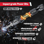 39Pcs Tools Set Packaged with Heavy-duty Tool Box, Include Screwdriver Bits,Bit Holder, Mini Ratchcting Wrech, Step Drill, Bit Holder, plier and Ratchets Screwdriver for Home Repairs DIY