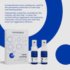 Ceramic Coating Kit for Cook Tops & Heating Plates- Life Proof Surface Protection for Glass & Stainless Steel Appliances - Stains & Grime Repellent - Scratch & Stain Resistant Spray Coating