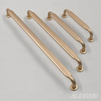 Alzassbg 10 Pack Champagne Copper Cabinet Handles, 7-1/2 Inch(192mm) Hole Centers Arch Modern Cabinet Pulls Kitchen Cabinets Hardware for Cabinets and Drawers AL3503SCG