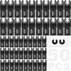 VEVOR 50PCS Oscillating Saw Blades, Universal Quick Release Oscillating Saw Blades, Multitool Tool Blades for Wood Plastic Aluminum, Fit Dewalt Milwaukee Hitachi Chicago Craftsman