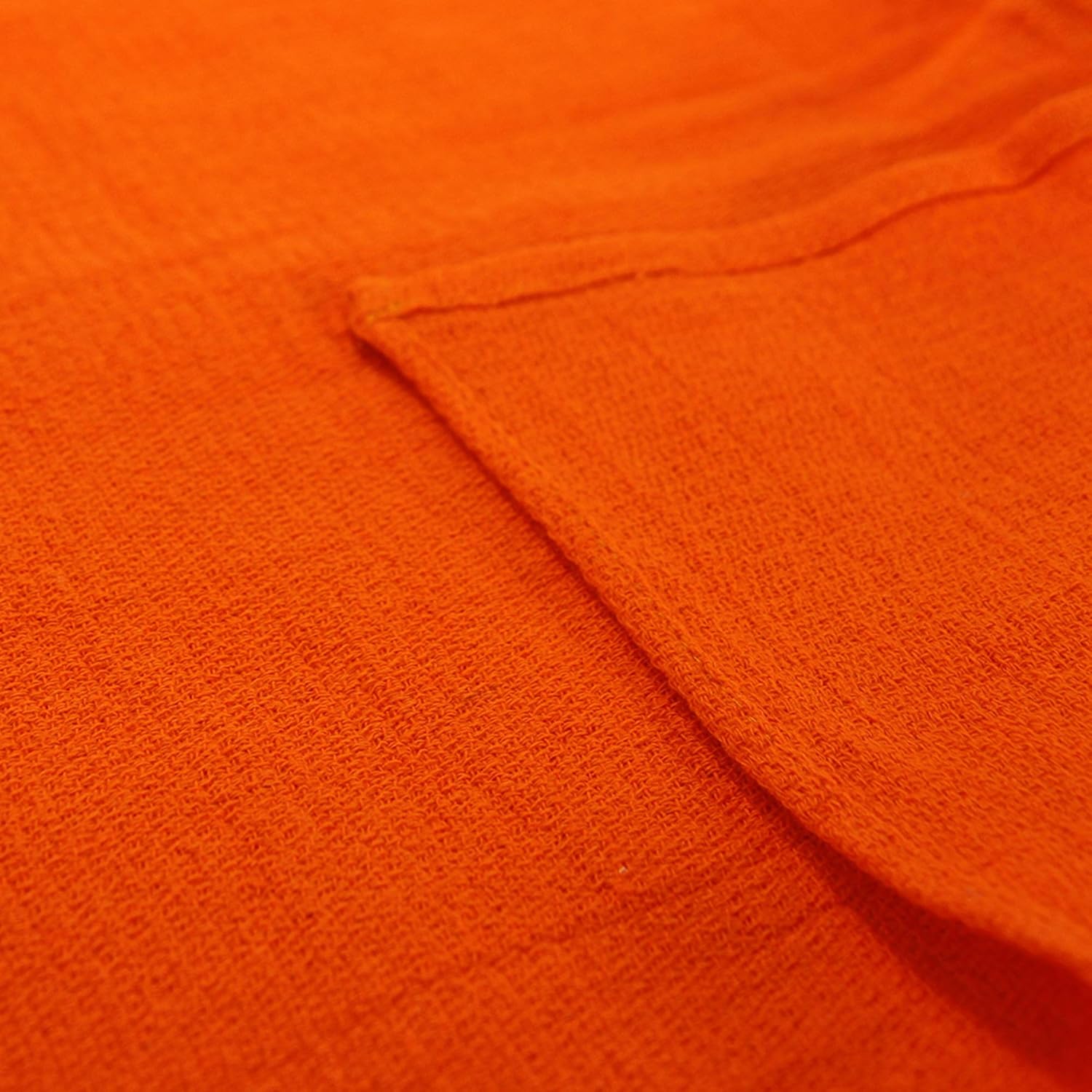 Arkwright Surgical Huck Towels - (Pack of 12) Lint Free & Highly Absorbent Pre-Treated Cotton Cleaning Cloths, Perfect for Medical, Auto Detailing, Window Glass, and Shop, 16 x 26 in, Orange