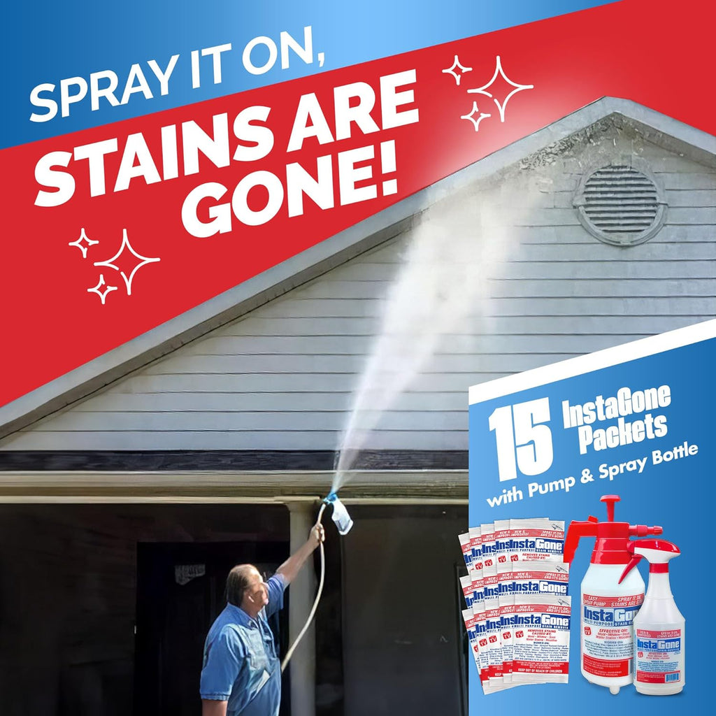 Cleaning Supplies, All Purpose Cleaner, 24oz, Spray Bottle, and 48oz Pump Bottle, with 0.8oz 15 pcs Refill Packs, Household Items, Household Cleaning, Multipurpose Cleaner, Stain Remover