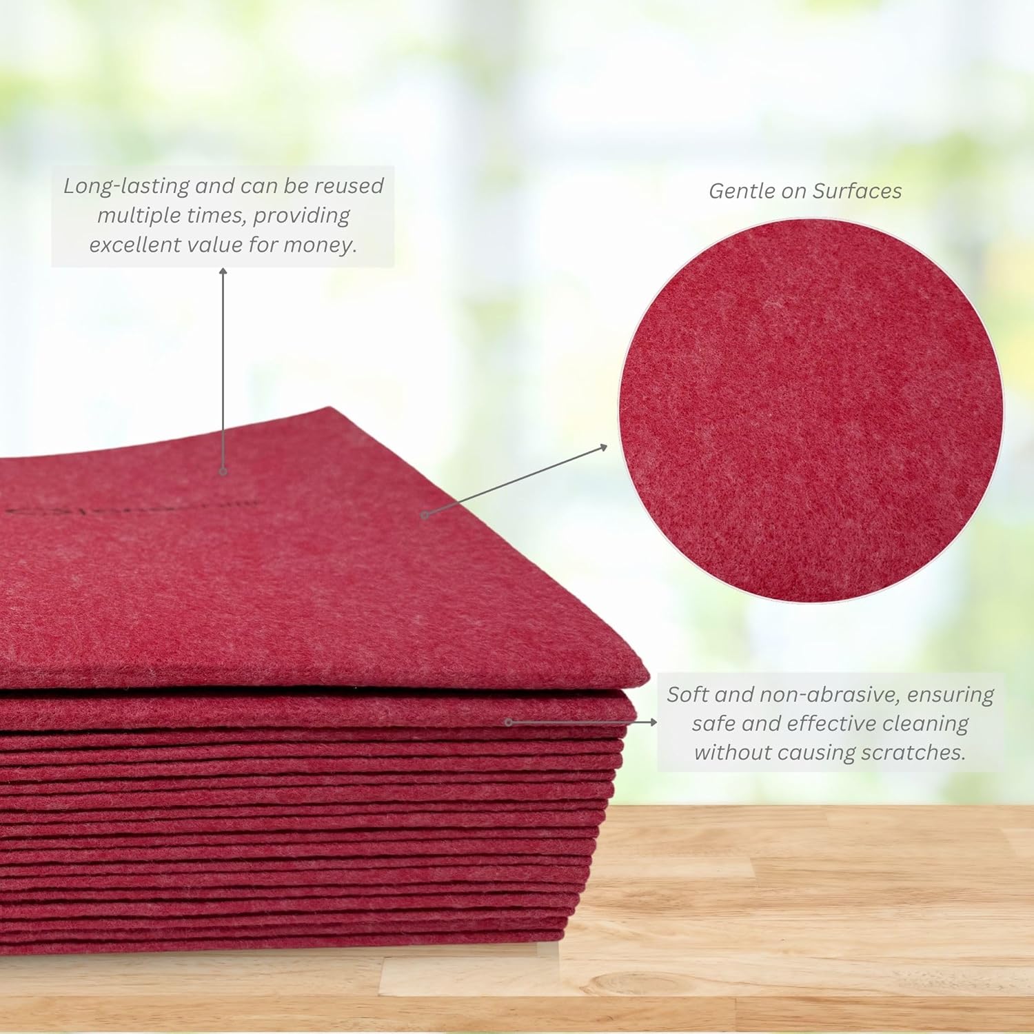 10 Pack Extra Large Original German Shammy Cloths Chamois Towels Super Absorbent for Pets, Parenting Tool Cleaning for Home and Commercial Use Wholesale Bulk (Red)