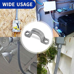 (1/2" Conduit Strap 30 Pack) Yariwiz 1/2 inch Plastic PVC Flex Electrical Conduit Strap Clamp Fittings