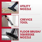 Vacmaster VOC812SF 1101 8-Gallon Premium Stainless Steel Wet/Dry Vacuum, Red Edition, 8 Gal