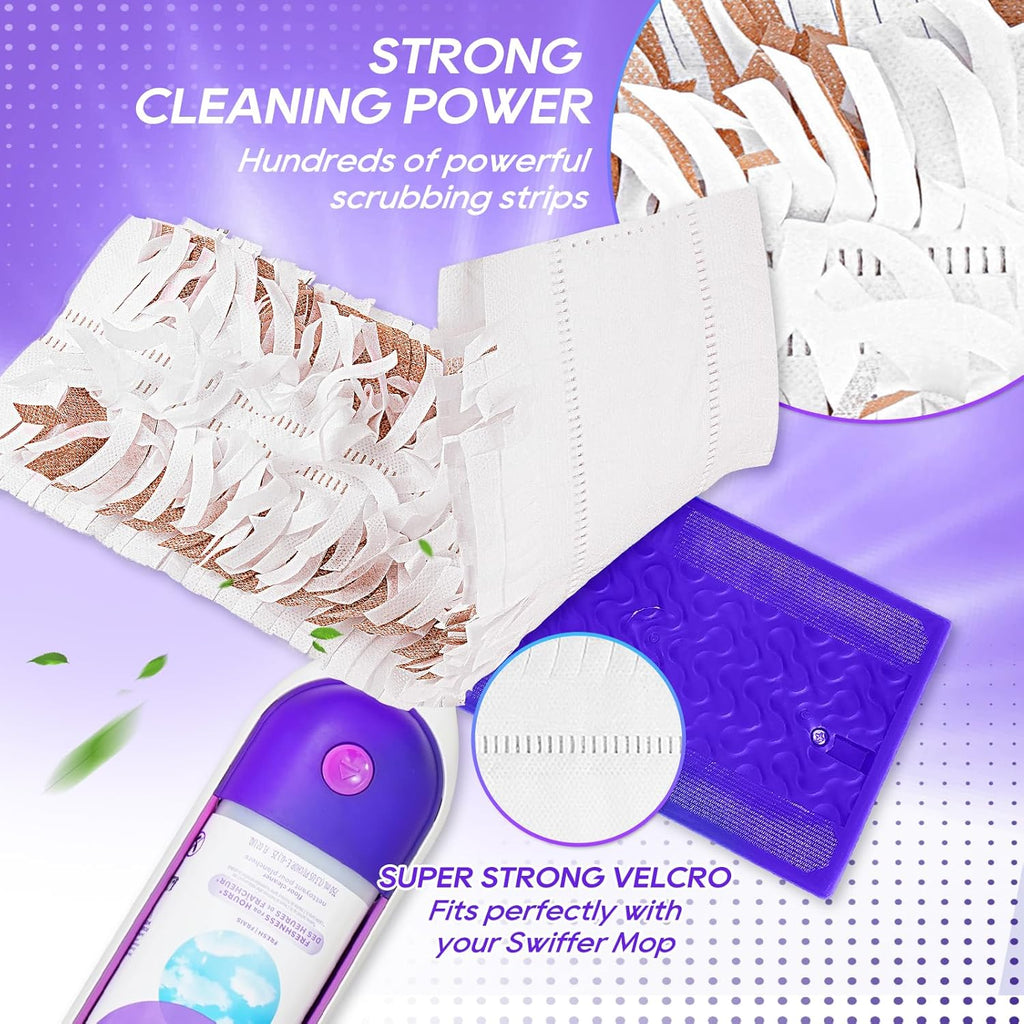 20 Count Power Mop Pads Compatible with Swiffer Power Mop, Disposable Power Mop Refills, PowerMop Wood Mopping Pad Refills for Floor Cleaning