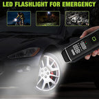 WORKPRO Portable Tire Inflator, 7.2V/12V Small/Mid/Large Air Compressor, Digital Display, Auto Shut-Off, 5 Modes, LED Light, High Airflow, for Car, Motorcycle, Bike, Balls