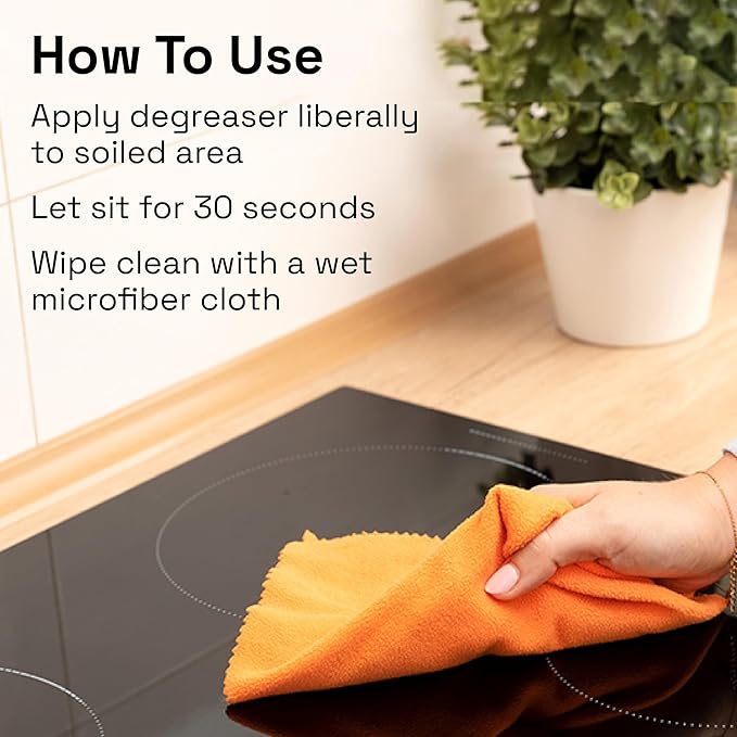 Clean Republic Heavy-Duty Degreaser, Multi-Surface Cleaner for Ovens, Stove Tops, Grills, and More, 1 Gallon Bottle