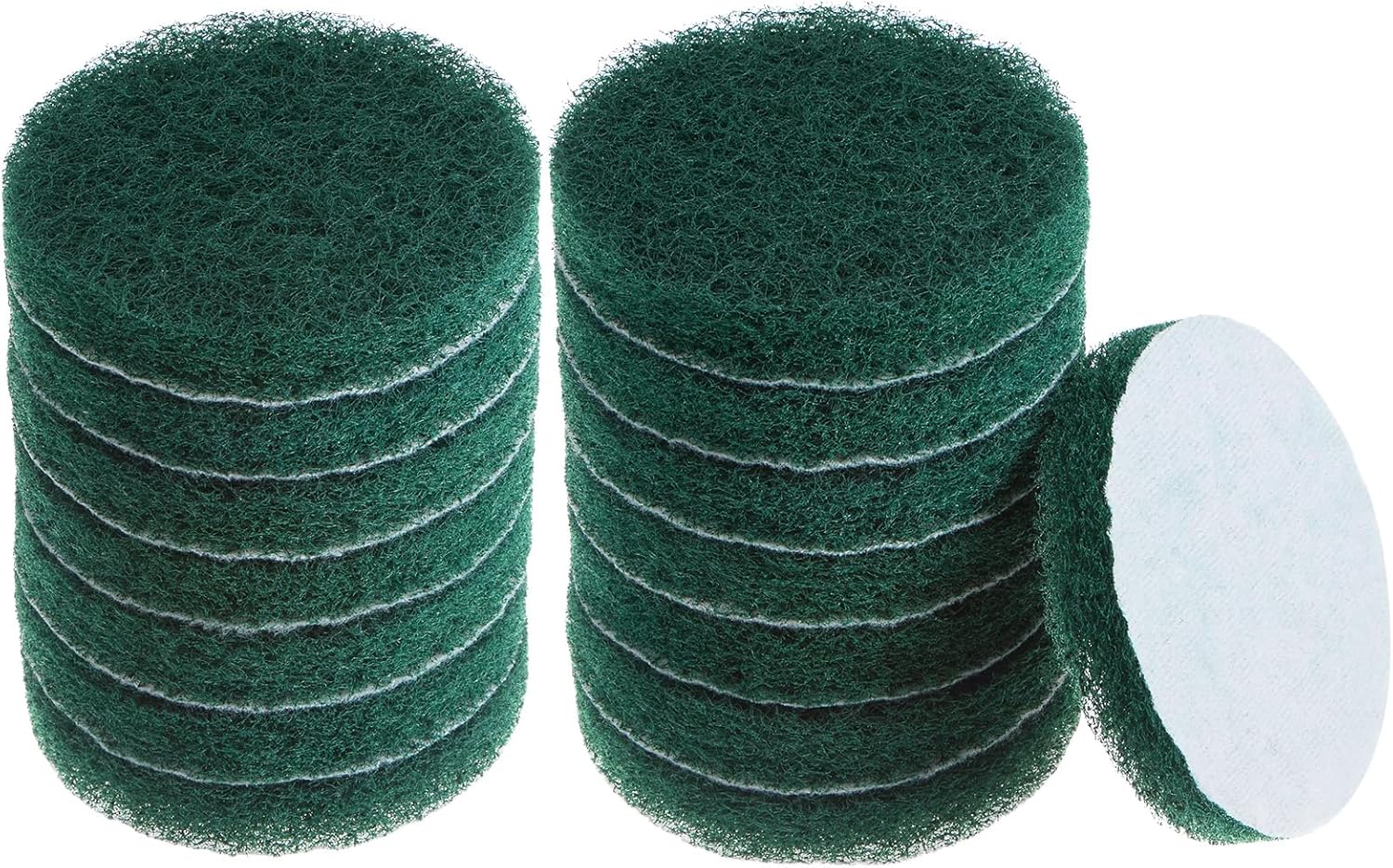 HARFINGTON 15pcs Drill Power Brush 4 Inch Tile Scrubber Scouring Pads 150-240 Grit for Bathroom Kitchen Household Cleaning