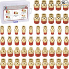 50pcs Quick Push to Connect Fittings Brass Male Straight Combination 1/4 3/8 DOT Air Line Fittings Kit 1/4 3/8 Tube Fitting DOT Approved Air Brake System Air Suspension Kit Air Hose Repair Kit