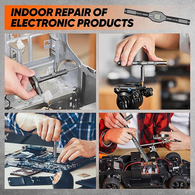 Saker 42 in 1 Magnetic Screwdriver Set, Multi Bit Free Combination Ratchet Screwdriver Set Portable Repair Tool Kit for Christmas Gifts Furniture, Computer, Bicycle and DIY Grey