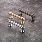 Alzassbg 10 Pack Polished Chrome Cabinet Pulls, 3 Inch(76mm) Hole Centers Cabinet Handles Kitchen Hardware Straight Bar for Cabinets and Drawer AL3082CP