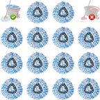 14 Pack Spin Mop Replacement Heads, Only Fit for RinseClean 2-Tank System, 100% Microfiber Spin Mop Refill Head,Spinning Mop Head Replacement for Floor Cleaning