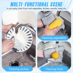 8 PCS Four-Layer Non-Scratch Multipurpose Steel Wire Dishcloths - Reusable Quick-Dry Odor-Free Scrub Cloths for Dishes, Kitchen Cleaning Cloths for Cookware, Sinks, Stove Tops(7.87X7.87)