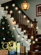 50 Pack C9 Christmas Replacement Bulbs, 7W Clear Incandescent Bulbs for Outdoor String Lights, Clear Night Light Bulbs for Porch, Patio, Garden, Wedding Decor, Warm White, E17 Intermediate Base