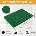100 Pcs Scouring Pads,Heavy Duty Scour Pads,4 x 5.95 inch Reusable Green Scrub Pads for Metal Grills & Kitchen Scrubbers,Non-Scratch Scrubbing Pads for Household Kitchen Dishes Sink Bathtub