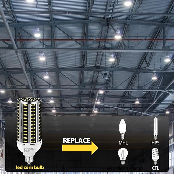 100W 4 pack LED Corn Light Bulb,(1000W Equivalent )Commercial Grade DayLight 5000K E26/E39 14200LM Medium Mogul Base LED Lamp,Large Area Lights For Outdoor Indoor Garage Warehouse Factory Bay Light
