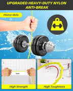 Drain Clog Remover Tool, 30 Inch Sink Snake Hair Clog Remover with Rotating Handle and 7 Wand Spares, Anti-Break Nylon Drain Hair Remover Plumbing Snake, Unclog Drain Quickly and Easily-7 Pack