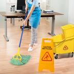 Matthew Cleaning Heavy Duty Mop Head Commercial Replacement for General and Floor Cleaning, Wet Industrial Blue Cotton Looped End String Head Refill (Case of 24) Green