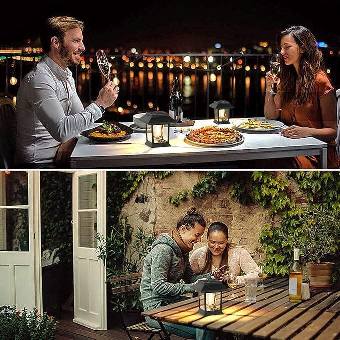 Solar Lights Outdoor, 6 Pack Waterproof Auto On/Off Solar Pathway Lights for Garden, Landscape, Path, Yard, Patio, Driveway, Walkway Decor