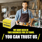 #10 x 3 Wood Screws by Grindy (400pack/6.6LBS) – DIY Deck Screws for Cabinet, Furniture & Other Projects – 1500H Golden Ruspert Treatment – for Indoor & Outdoor Use