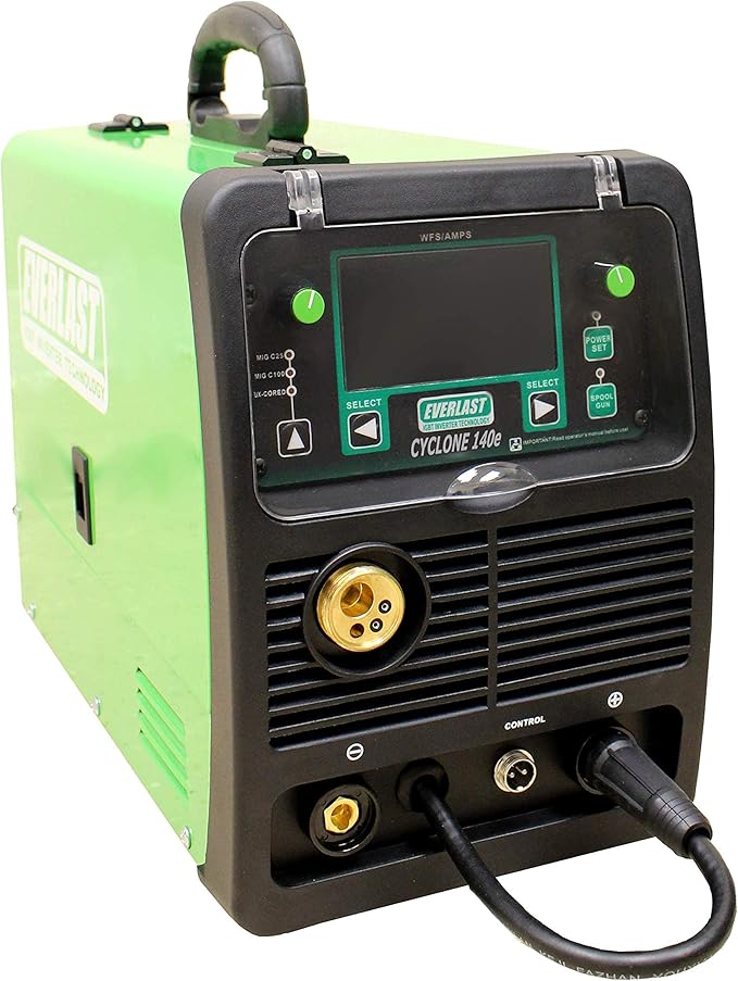 Cyclone 140E MIG Welder – 140 Amp Flux Core Welding Machine | 110V Portable Welder for Home & DIY Projects