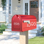 3 inch Reflective Mailbox Numbers Sticker (0-9, 5 Sets) Modern Number Vinyl Waterproof Number Self Adhesive Sticker for Signs, Door, Cars, Trucks, Home, Business, Address Number