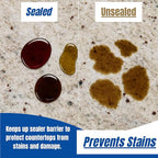 Black Diamond Stoneworks GRANITE PLUS! 2 in 1 Cleaner & Sealer for Granite, Marble, Travertine, Limestone, Ready to Use! (1-Quart/1-Gallon)